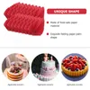 Flores decorativas 20 PCs Cupcake Foods Picks Capinhos de fruta de casamento Fruit Bakes Decoration Decoration Party Party