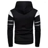 Kvinnors hoodies Autumn Winter Men's Patchwork Solid Hooded Långärmad avslappnad flerfärgad dragkedja Cardigan tröja