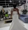 EBI ASO African Sexy High Split Wedding Dresses A Line One Shoulder Beaded Appliques Keyhole Neck Slit Bridal Gowns Plus Size Robes BC14877 2023 ppliques