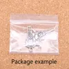 سحر 2PCS CASTLE SPIRE 41X10X10MM المعلقات العتيقة عتيقة المجوهرات الفضية التبتية عتيقة DIY لعقد سوار