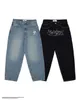 Jeans feminino y2k jeans hip hop harajuku gótico calça de jeans folgada homens mulheres moda casual combina com calças de perna larga larga streetwear 230403