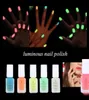 Набор светящихся флуоресцентных лаков для ногтей ярких цветов белого свечения, водонепроницаемый и прочный6298653