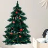 Muurstickers 95 cm lange grote diepe groene kerstboom vrolijk voor woonkamer slaapkamer keuken festival decoratieve pvc 230403