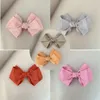 Acessórios para o cabelo 5 pçs/lote gorgorão borboleta arco clipes colorido bebê doce duckbill hairpin po shoot acessório princesa presilhas