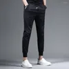 Мужские брюки летние мужские легкие черные спортивные бегуны модные брюки для модных брюк с эластичной талией Cp2285