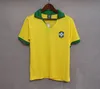 Maillots de football rétro du Brésil PELE 1957 1970 1978 1985 1988 1992 1994 1998 2000 2002 2004 2006 2010 2012 Maillots de football du Brésil RONALDINHO T 57 70 85 88 92 94 98 00 02 04 10 12