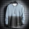 Męskie bluzy pullover Mężczyzna 2023 Autumn Top Sweater dla mężczyzn grube patchwork Hip Hop Fashion Pary Streetwear Casual Y2K