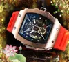 Najwyższej jakości mężczyźni Trzy Stiches Watch Stopwatch moda swobodne zegar Cyfrowy numer cyfrowy Projektant luksusowy ruch kwarcowy zegarki hurtowe męskie prezenty na rękę