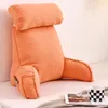 Pillow Large Backrest Reading With Arm And Neck Filled Pearl Cotton For Comfortable Full Support.