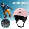 Lunettes de ski Casques de neige intégralement moulés 14 aérations Casque de ski Casque de skateboard Doublure amovible Coussinets d'oreille Lunettes compatibles pour hommes femmes 231102