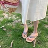 Les pantoufles minces portent des femmes de mode en ligne les tongs de flip-flop