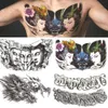 Temporary Tattoos Temporary Tattoos For Men Shoulder Tattoos Large Chest Body Sexy Tattoo Sticker Waterproof Tatoo Fake Boys Make Up Pattern Z0403