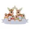 New 2023 Personalized Reindeer Family Tree Decoration Cute Deer Christmas Resin Pendant 1103 2024