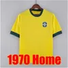 Qqq81957 1970 Retro Pele Brazils Maglie da calcio Camiseta De Futbol Paqueta Santos Maglia Brasil 22 23 Maillots Calcio Uomo Donna