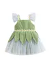 Meisjesjurken Schattige kanten mouwloze tutu-jurk voor babymeisjes - Perfecte Halloween-cosplay en prinsessenfeefeestjes