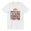 Erkek Tişörtleri T-Shirt Street Fighter II Seçin Karakter Eğlenceli Baskılı Tees Kısa Kollu Tüm Karakterler Aktif Gömlek Kadın Giysileri