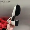 Sandales de printemps Suojialun Brand Femmes Chaussures de sandale Fashion Rond près