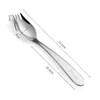 Dijkartikelen Sets Spork Integrated Spoon 304 roestvrij staal schattige salade vork creatief lang handvat servies set