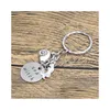 Arts And Crafts Little Mermaid Inspired Keyring Villain Ursa Sea Witch. Sier Colored Crystal For Women Or Girls Keychain Drop Delive Dh4Er