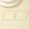 Stud Earrings Huge Square Earring Women Girls Gold Silver Plating Fashion Jewelry Accessories Party Gift 2023 Style HE23476