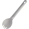 Ensembles de vaisselle Qinggear Titanium Ultralight Spork Spoon and Fork Combo Outdoor Camping Reloware UntaSil