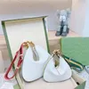 Attachment Shoulder Bag Genuine Leather Women's Crossbody Bag Underarm Handbag Gold Hardware Removable Ribbon Leather Dumpling Bag Handbag