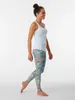 Active Pants Dodogama Party Mönster (ljusgrå) Leggings Training Women's Fitness Trousers Gym Sportswear