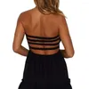 Casual Dresses 2023 Black Mini Party Women Elegant Sexig Backless Max Bodycon White Dress for the Beach Kpop Clothes Wrap
