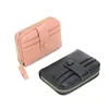 Card Holders Short Organ Bag High Quality Lychee Pattern Large Capacity Zipper Wallet Multi-card PU Leather Holder