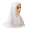 Etnisk kläd Turkiet Kvinnor pärlor blommor hijab huvud wrap hatt turban huva håravfall halsduk Förbindad huvudbonader elastisk