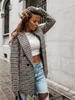 Women's Suits Blazers Plaid Blazer Jacket Women Spring Autumn Long Sleeve Casual Slim Blazers Khaki Woman Coats Fall Elegant Office Suit Coat 230403