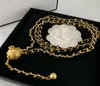 Подиумный винтажный пояс, ожерелье из овчины, известный бренд, шариковое ожерелье, пояс с декоративным логотипом, золотая цепочка на талию Bel3756279