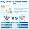 3mm-10 mm klasyczne Mossanite Screy Back Kolczyki Luksusowa biżuteria 925 SREBRNY SREBRNY VVS MOISSANITE DIMOND SOC