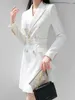 Женские костюмы с длинным рукавом, модные однотонные однобортные повседневные блейзеры для офиса и работы, Harajuku, элегантная базовая верхняя одежда