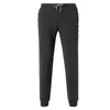 Pantalons pour hommes taille moyenne polaire pantalons de survêtement pour hommes hiver chaud épaissi bas pantalon décontracté Jogging sport avec poches