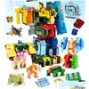 Model Building Kits Mini Build Block Transformer Toy Number Deformater Robot 71043 Cartoon Animal For Children Devastator Lepin Drop Dhooa