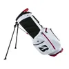 Golf Bags Lightweight 5-Way Stand White Red Golf Bag 231102