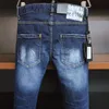 Erkekler Jeans erkek kot pantolon erkekler sıska biker sıkıntılı kot pantolon d2 dsq simgesi gg tasarımcı slim kot pantolon düz denim pantolon pantolon motosikletler motosiklet adam yırtma jean lüks