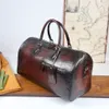 حقيبة السفر النقية المصنوعة يدويًا العجل المستورد الإيطالي طريقة قديمة
