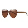 Güneş gözlükleri Aşk Kalp Çürük Çerçeve Tonu Açık Gözlük Gözlükleri Metal Retro Moda Şeker Renk Tonları gözlükler