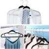 Hangers Racks 5-Piece Clothing Coat Velvet Hanger Non slip Luxury Cushion Trouser Ski Hanger Wardrobe Storage Hook 230403