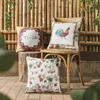 Подушка Dunxdeco American Style Cover Decorative Case Garden Town Print Print Lensen Cotton Dofa Coussin кресло