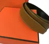 2021 Mens Belt Fashion Big Gold Buckle Hemes Real Leather Top Women Belt أحزمة الرجال عالية الجودة مع صندوق سريع 4202859