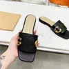 Summer Women Fashion Slip-On Slides Thick Soled Slippers Letter Outdoor Casual Flat Flip Flop Platform Sandals With Box