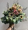 Fiori decorativi Rosa naturale Gypsophila Fiore secco Artificiale Falso Eucalipto Bouquet Tavolo da casa Decorazione da parete Pografia Puntelli Regalo di nozze