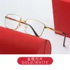 Luxe designer hoogwaardige zonnebril 20% korting op het volledige frame van het Business Metal Gentlemen's Square Optical Glasses frame