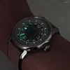 Relógios de pulso Esqueleto de titânio Assista a homens automáticos de luxo mecânico de 40mm de 40 mm de relógios luminosos esportes machos