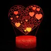 Night Lights Mothers Day Gifts Acrylic Night Light LED USB Table Lamp Touch Changing Color I LOVE YOU Nightlight Creative Present for Mom P230331