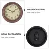 Wall Clocks 12 Inch Digital Clock Modern Vintage Decor Round Neon Rustic Rural