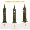 Настенные часы Big Ben Model Building Лондон архитектурная металлическая статуя домашняя статуя фигурки декоративная скульптурная башня орнамент декор настольный сплав